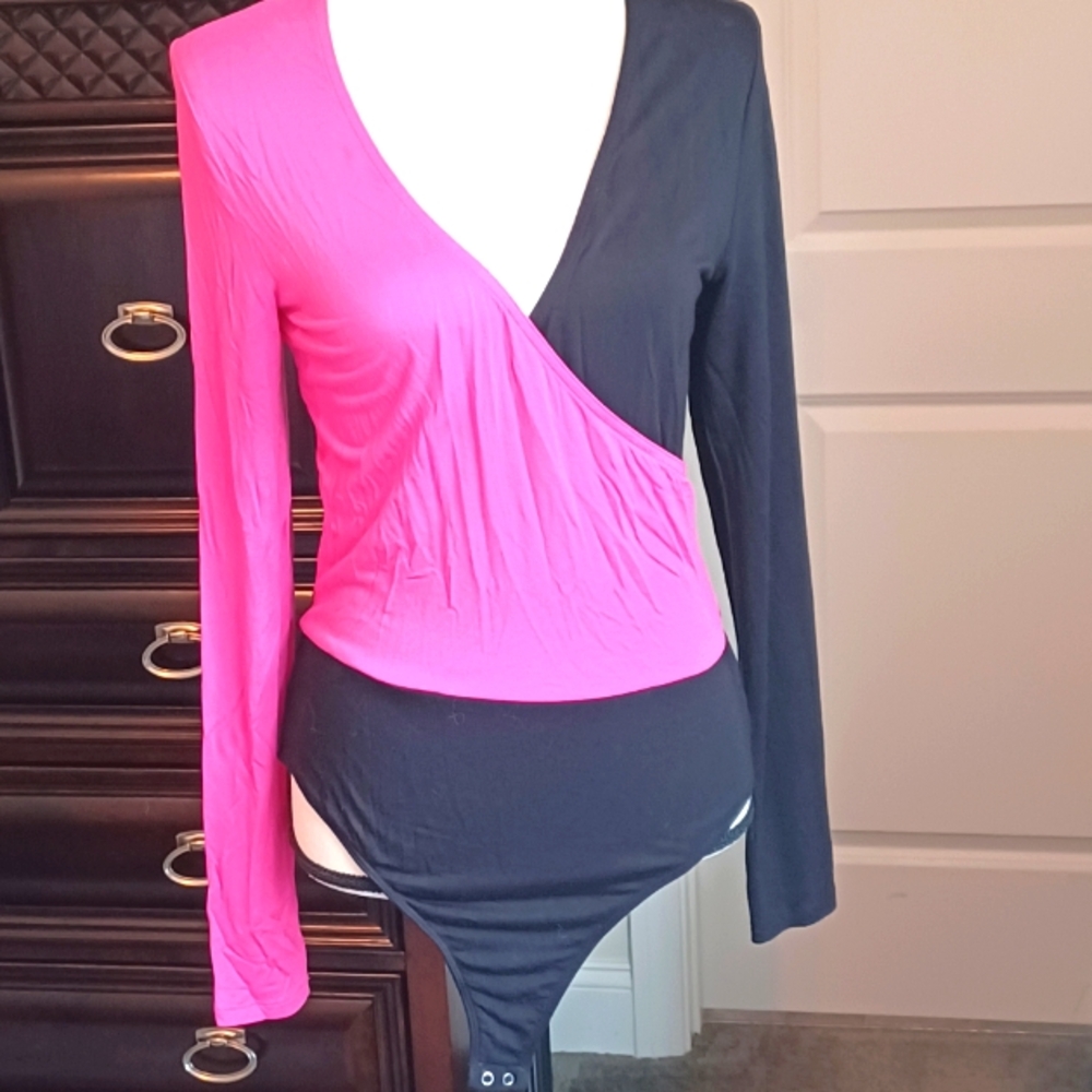 Bar III surplice bodysuit